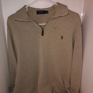Men's Cotton Quarter-Zip Sweater